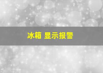 冰箱 显示报警